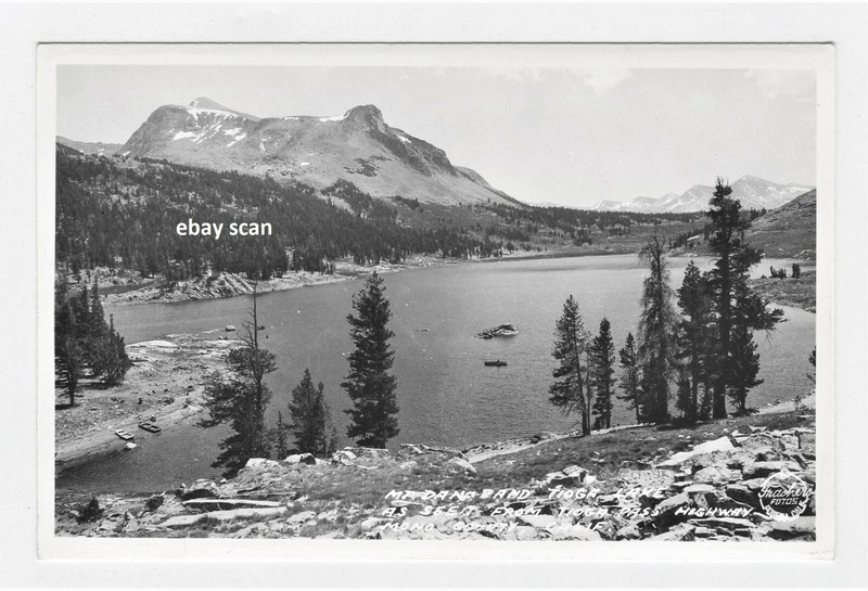 MT. Dana. Tioga Lake and Pass MONO County . Frashers pc  RPPC