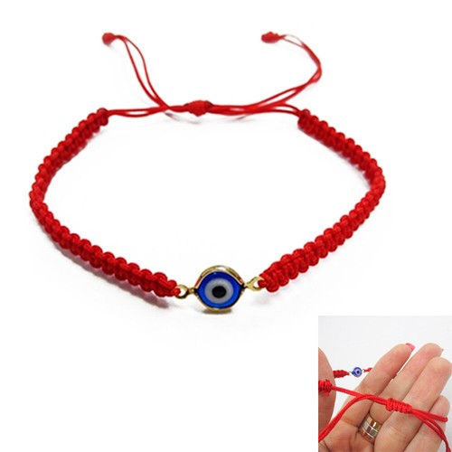 Bracelet Kabbale Evil Eye Red String Nazar Mati perle Protection Bonne Chance - Photo 1 sur 1