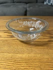 Vintage Pyrex #322 Colonial Mist Clear White Lace Floral 1 L Bowl