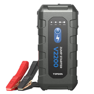 Topdon V2200 Autobatterie Starthilfe und Batterietester 12V 2200A