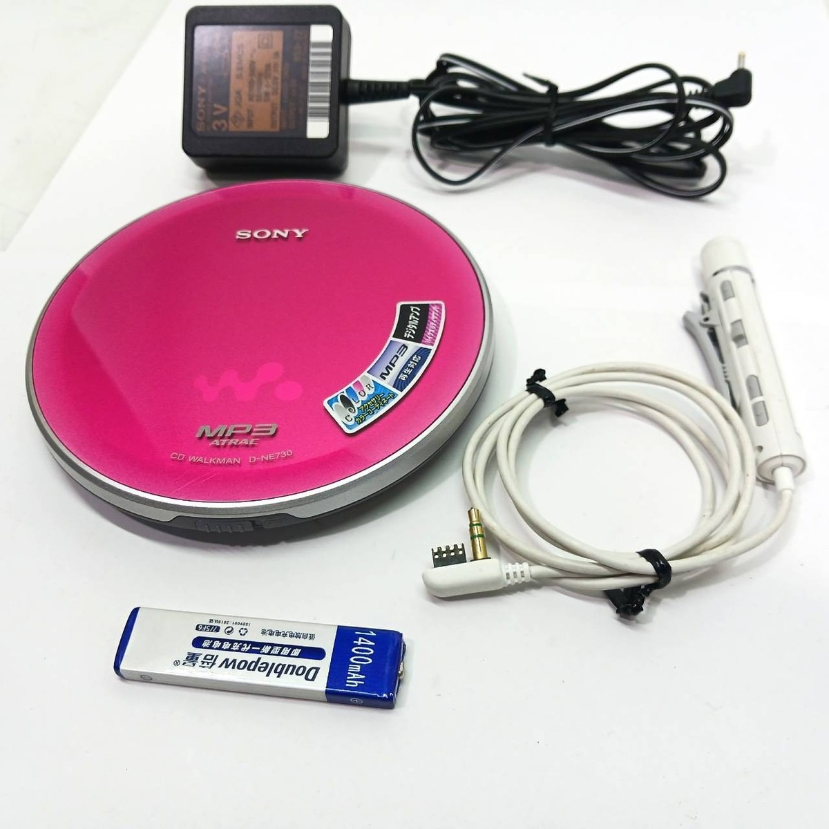 SONY CD Walkman Portable Player D-NE730 Pink Operation Confirmed