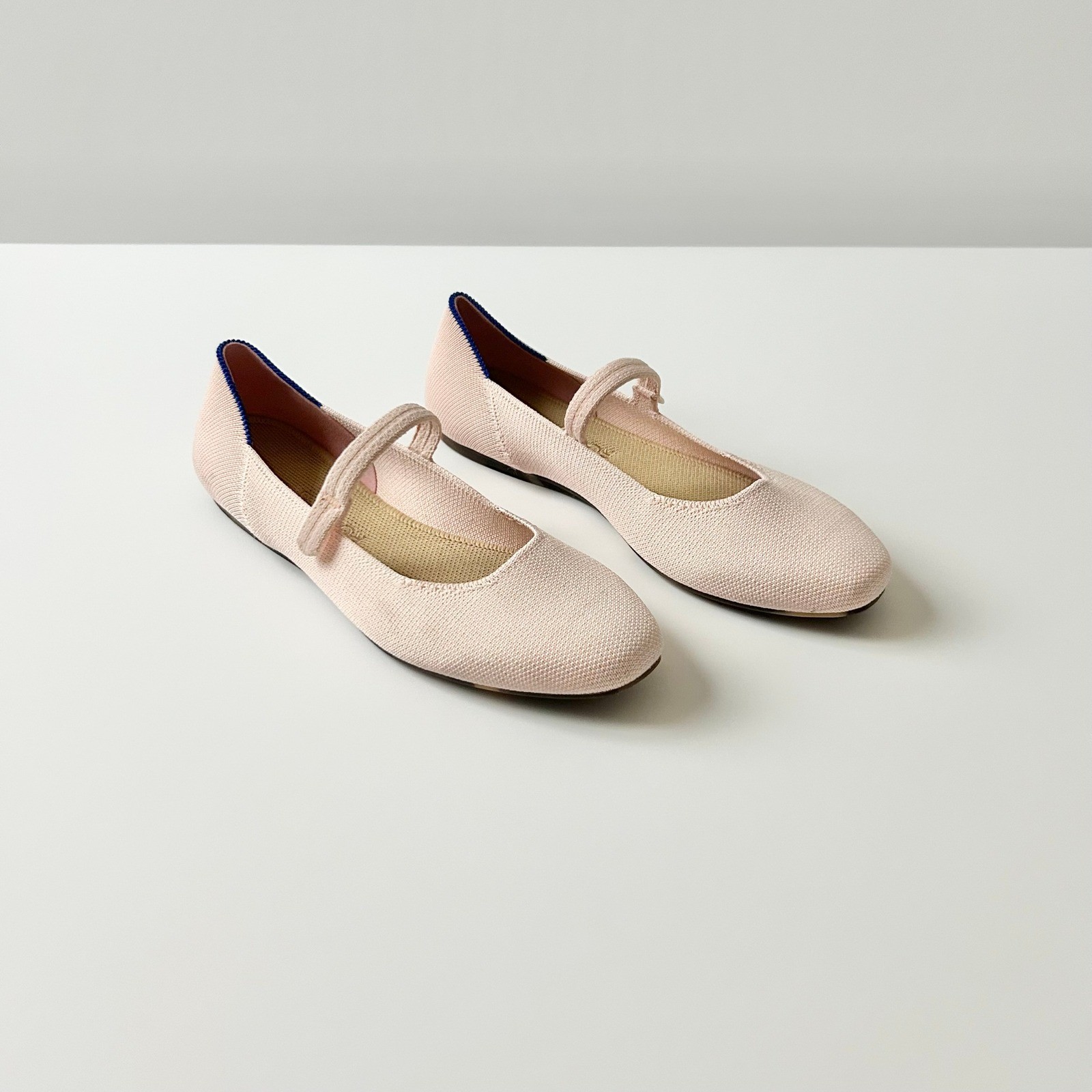 Rothy's The Square Mary Jane Flats Recycled Plastic Pink Size 8