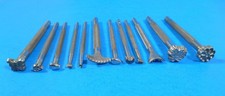 Lot of 12 Craftool Leather Stamps