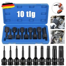 10tlg Schlagschrauber Nüsse T20-T80 Kraft St...