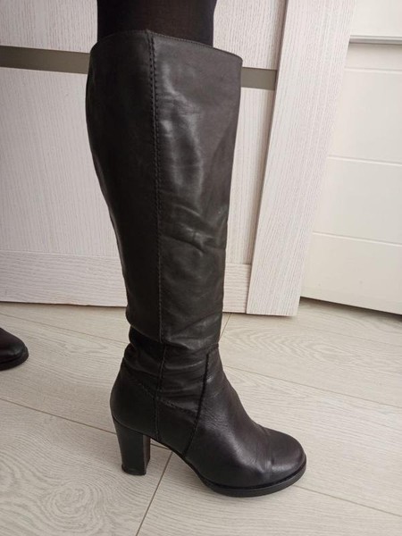 Women Billi Bi Boots Black Leather 39 #5Z70