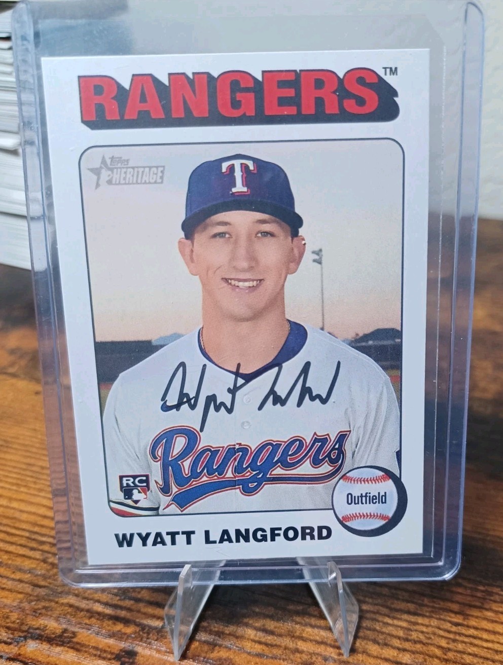 2024 Topps Heritage High Number - Wyatt Langford #581 White Border (RC)