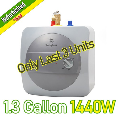 #ad Used Electric Mini Tank Hot Water Heater 1.3 Gallon UL Listed Storage 1440W $69.59