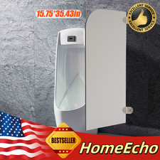 Urinal Screen Toilet Partition, Wall-Mounted Men Urinal Partition Screen, Urinal