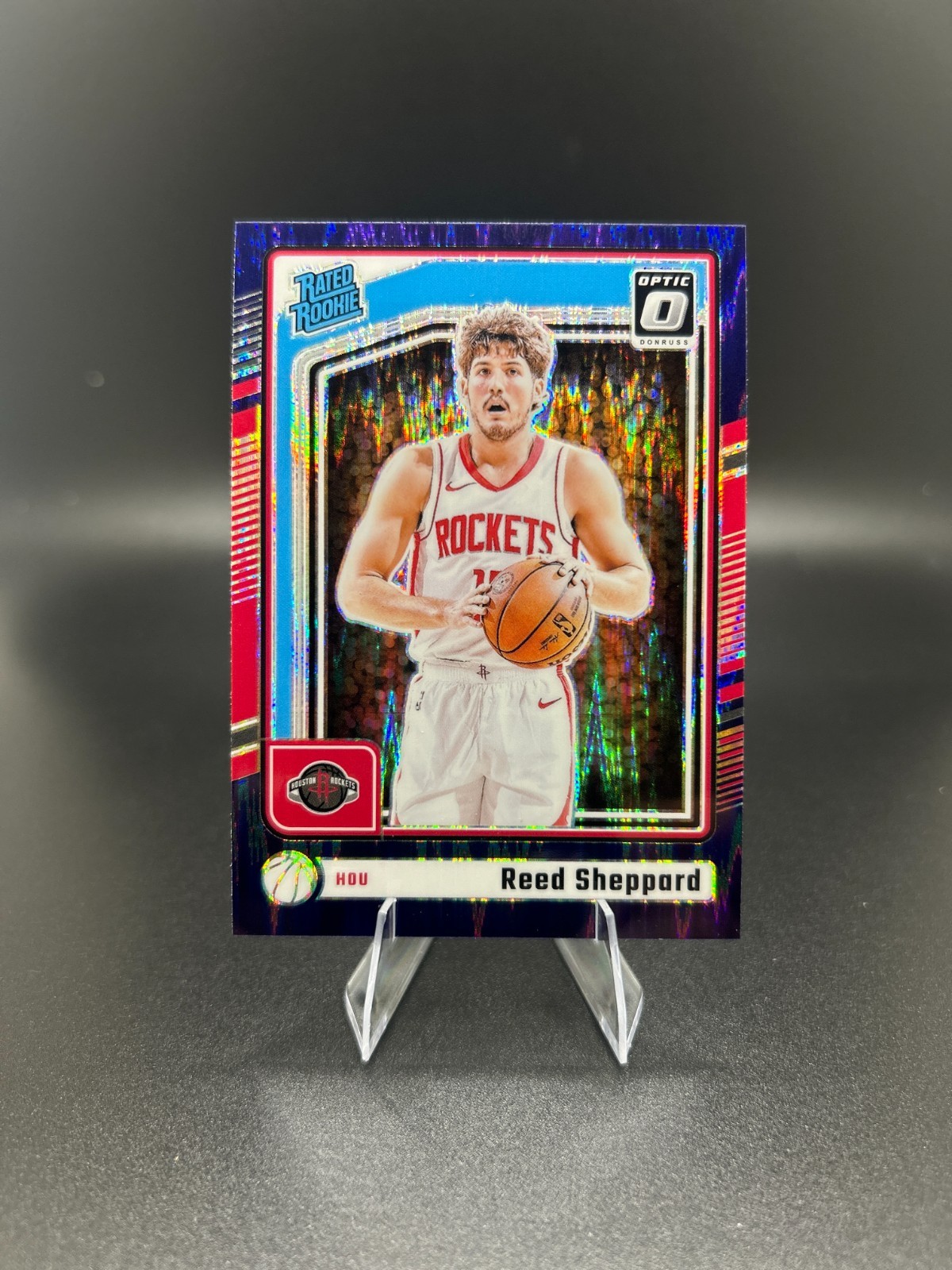 2024-25 Optic - Reed Sheppard #255 Rated Rookie Purple Shock Prizm