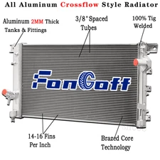 13510 Aluminum Radiator For 2015-2019 2016 2017 Ford F150 F-150 2.7L 3.5L 5.0L