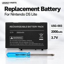 Nintendo DS Lite NDSL - Battery Replacement USG-003 2000mah Li-On (DSL) + Tools