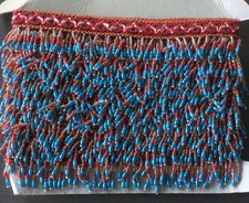 10 jardów frędzli z koralików