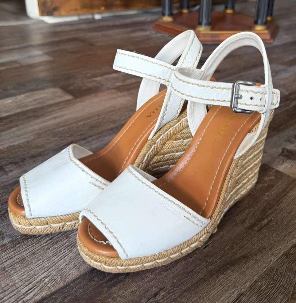PRADA White Sandals for Women for sale | eBay