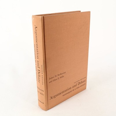 Argumentation and Debate McBurney Mills 1964 First Printing