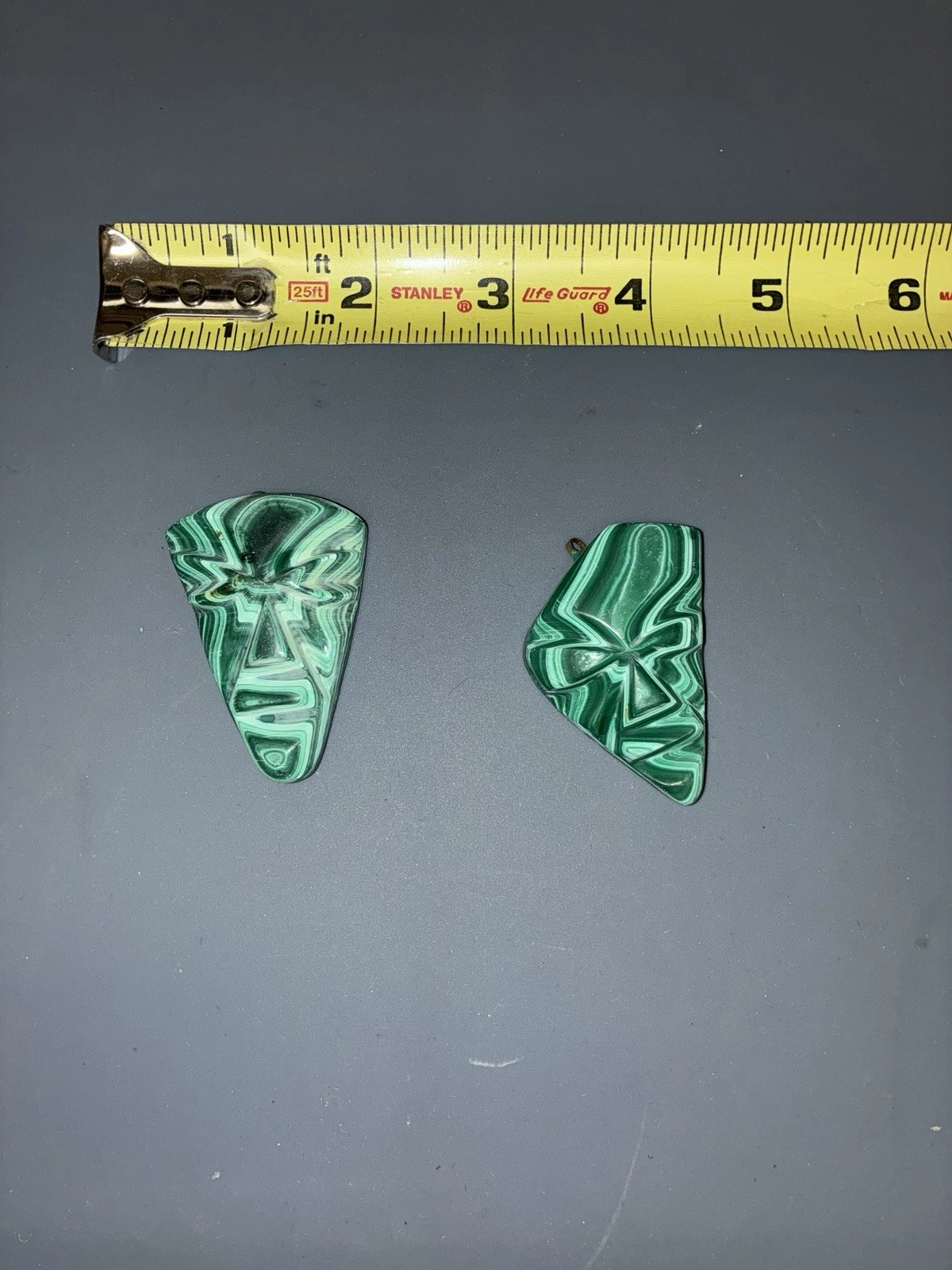Malachite Facial pendant Charms image 4