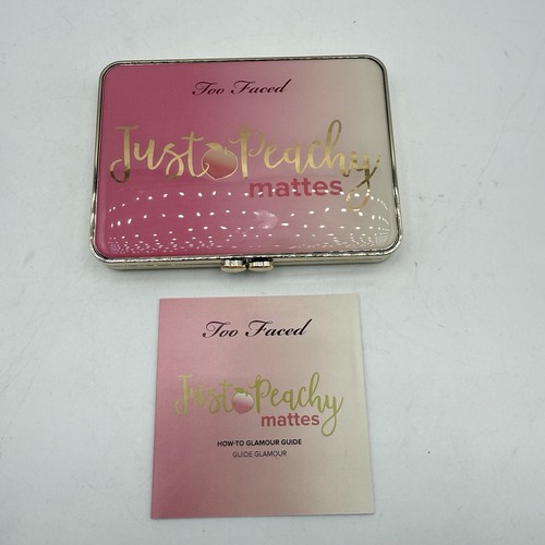 Too Faced Just Peachy MATTES 12 Shade Eyeshadow Palette Velvet NEW - Picture 4 of 7