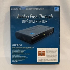DTX9950 Digital Stream Analog Pass-Through DTV Converter Box NEW SEALED