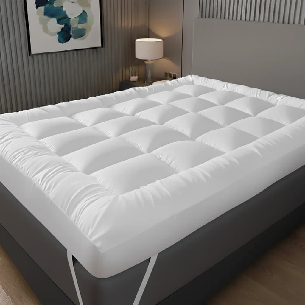 Luxury Mattress Topper 4 Inches 10cm Extra Deep Bounce Back Double King Size