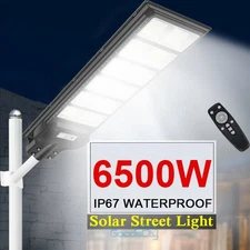 990000000000LM 6500W 1200LED Solar Street Light Commercial Parking Lot Road Lamp
