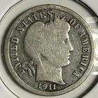 New Listing1911-P Barber Dime - (13-5)