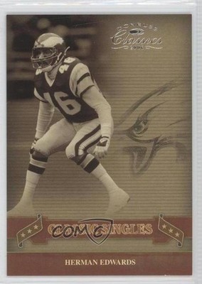 2006 Donruss Classics Classic Singles Silver 80/250 Herman Edwards #CS-6 0b2