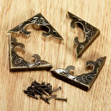 20pcs Antique Bronze Jewelry Box Corner Cover Protector Guard Bracket Decorative