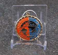 Vintage 1964-65 New York World's Fair Unisphere Goldtone/Orange/Blue Pendant