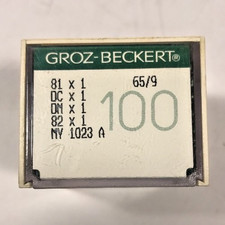 BOX OF 100 GROZ-BECKERT NEEDLES 81X1 SIZE 65/9 FOR INDUSTRIAL SEWING MACHINE