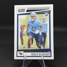 2022 Score Football #347 Roger McCreary RC (Titans)