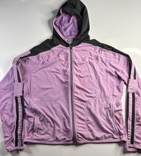 Nike Girls Black Pink Jacket Youth XL 16-18 Zip Up Pullover Hoodie Fit Dry