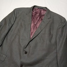 Ralph Lauren Mens Gray Silk Wool Blazer Size 50R