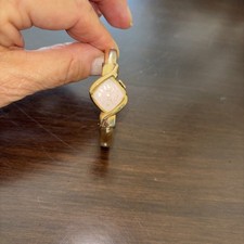 Vintage 1940s Elgin Ladies Bangle Watch 10K RGP Art Deco Style Works!