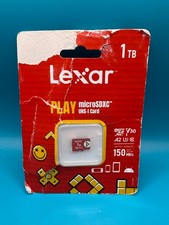 Lexar 1TB PLAY microSDXC, UHS-I, A2, V30, 150mb/s Read, micro sd card NEW