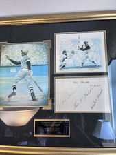 Roberto Clemente Limited Edition Framed Lithograph Set Signed By Clemente Family