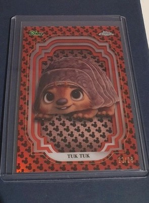 Topps Disney 2024 Tuk Tuk Raya Red And Black Refractor /28