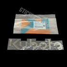 FOR KUBOTA EMBLEM LOGO BADGE CHROME STICKER KUBOTA L4018SP L5018SP  TRACTOR 1 PC