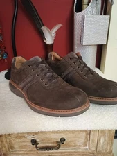 Clarks Men's Un Ramble Go Oxfords Brown Nubuck Casual Shoes 26144147 Size 12W