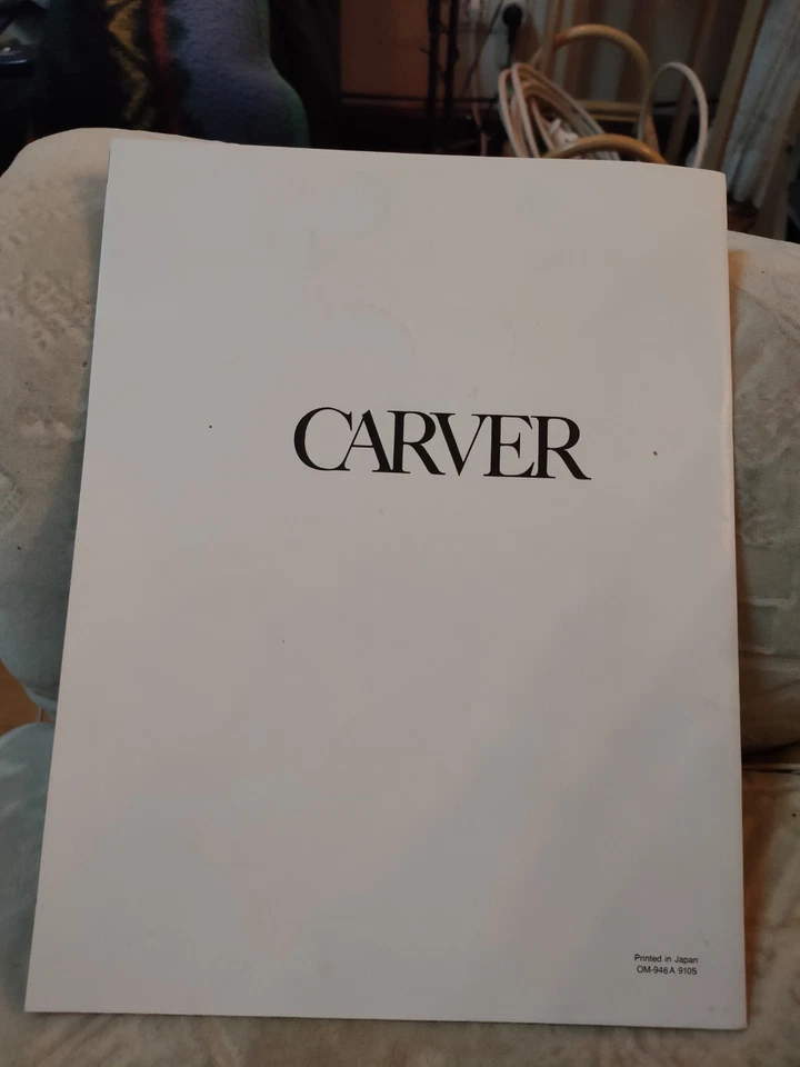 Carver CT-6 Preamplifier OWNERS MANUAL IN ENGLISH - Bild 3 von 3