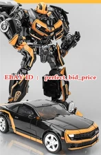 New Bumblebee Black Autobot BMB BB-02 Actions Figure Deformabl Robot Toys 11"