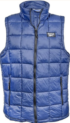 Reebok Vector Navy Glacier Shield Quilted Vest - Men, M, NWT