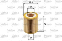 Valeo ÖLfilter 586510 Filtereinsatz FüR Opel Cadillac Suzuki Alfa Saab Fiat A04