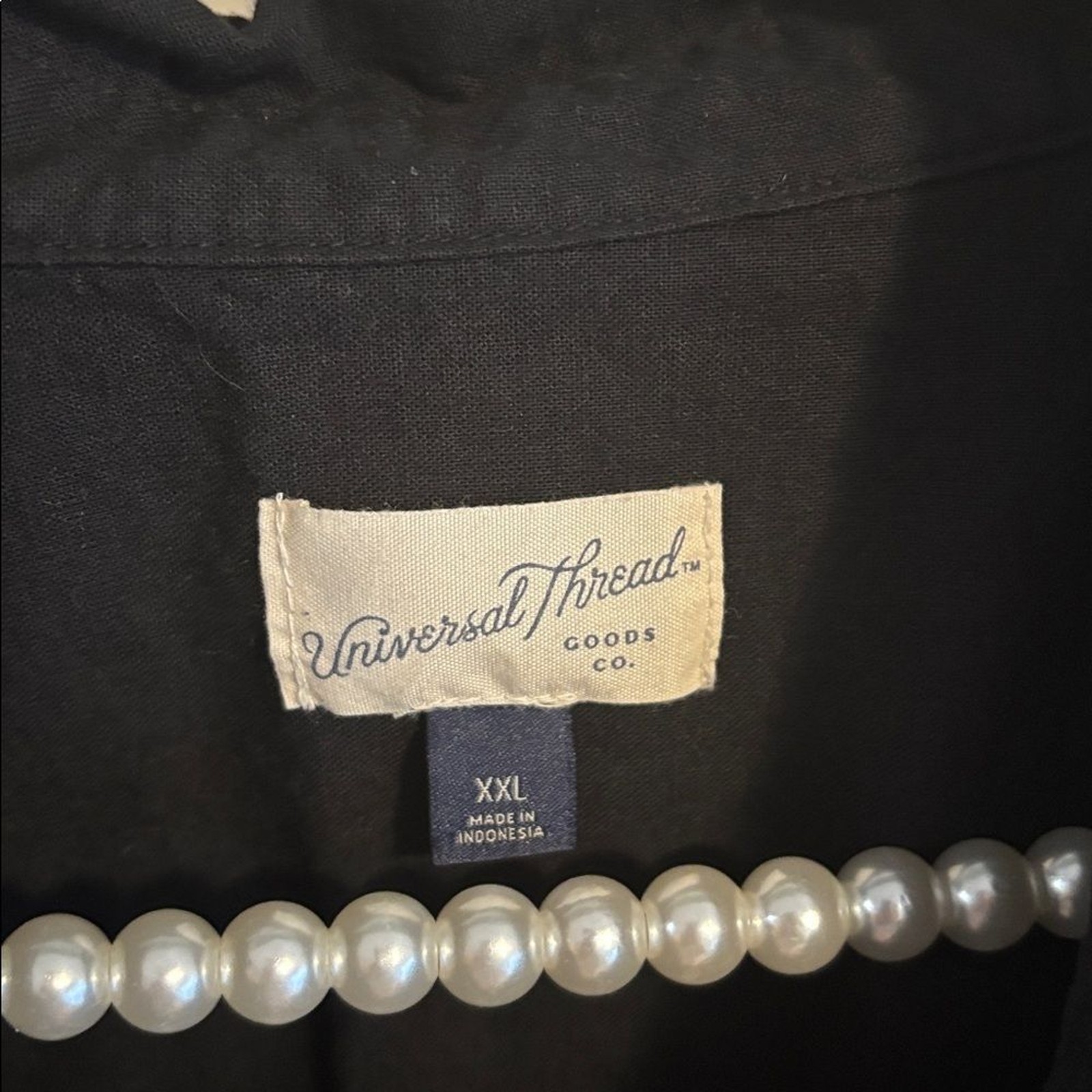 Universal Thread Black Casual Button Down dress x… - image 4