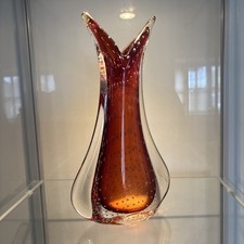 Murano Sommerso art glass vase, lovely bubble effect ‘bullicante’, 1960/70. Rare