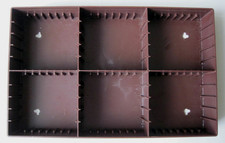 30 Cassette Tape Holder or Wall Mount Storage Rack - Brown
