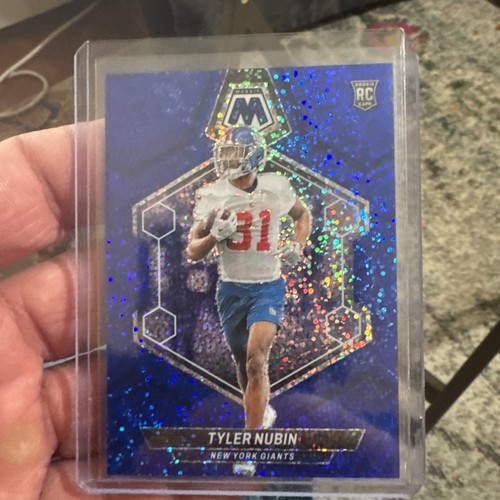 2024 Panini Mosaic Rookies Blue Sparkle Prizm /96 Tyler Nubin #346 Rookie RC