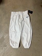 NWT Nike Vapor Select Baseball Pants Kids Solid White BQ6421-100 Size X-LARGE