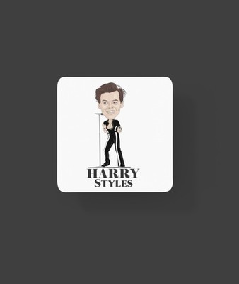 Harry Styles Cartoon Coaster - Fun MDF Graphic Coasters for Your Home