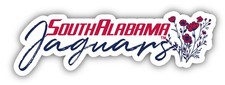 University of South Alabama Script Floral Sticker/Magnet - School Decor