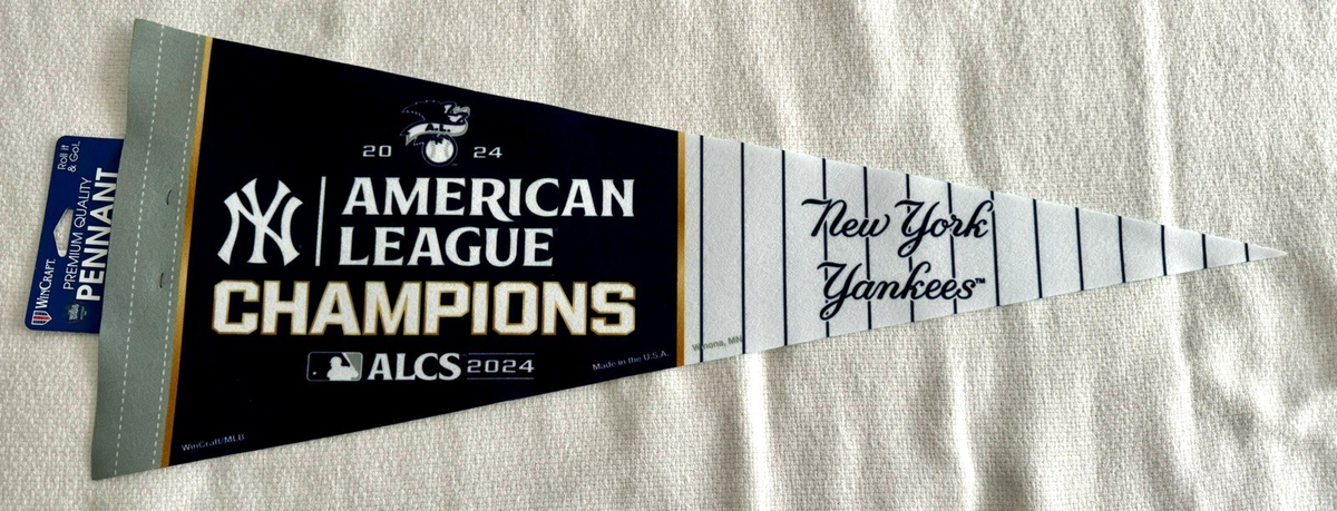 NY YANKEES AL CHAMPIONS PENNANT 2024 ALCS POSTSEASON PLAYOFF WORLD SERIES  BANNER