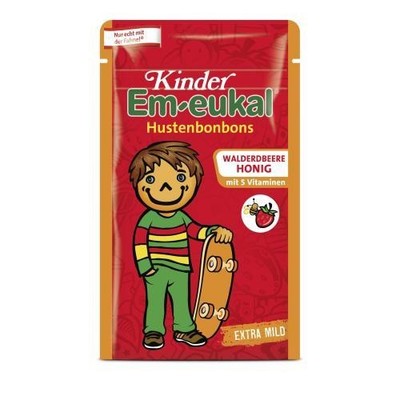 EM EUKAL Kinder Bonbons Walderdbeere-Honig zh. 75 g